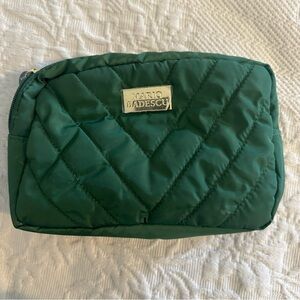 Mario Badescu Kelly Green Quilted Zipper Pouch